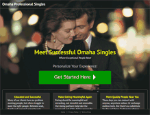 Tablet Screenshot of omahaprofessionalsingles.com